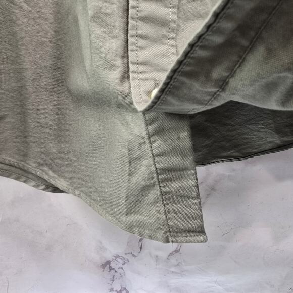 Everlane Shirt Mens Medium Green Oxford Long Sleeve Button Down Cotton - Picture 6 of 14